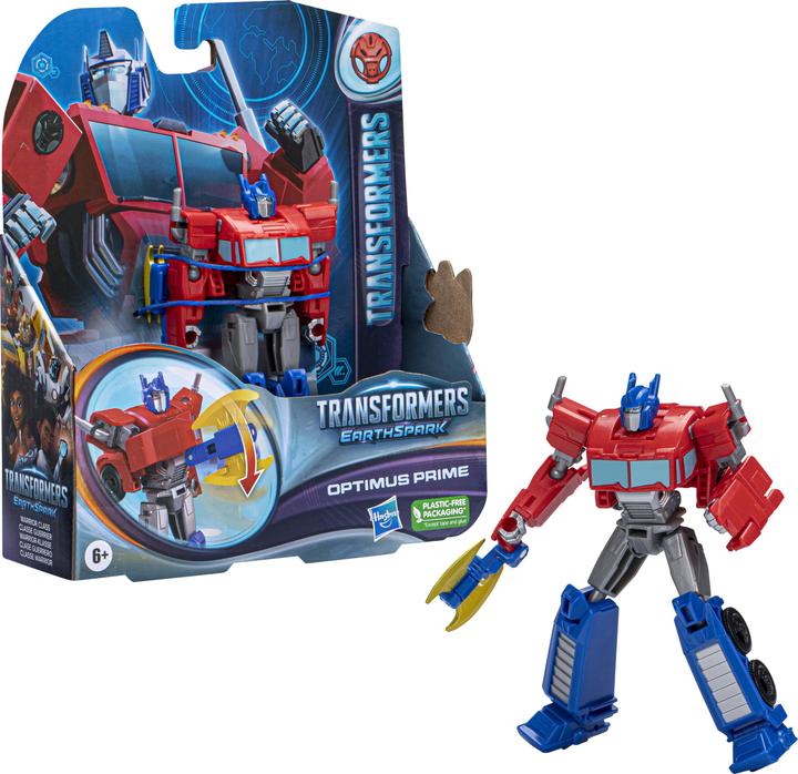 Actual product image Hasbro Transformers EarthSpark Warrior Class Optimus Prime toy