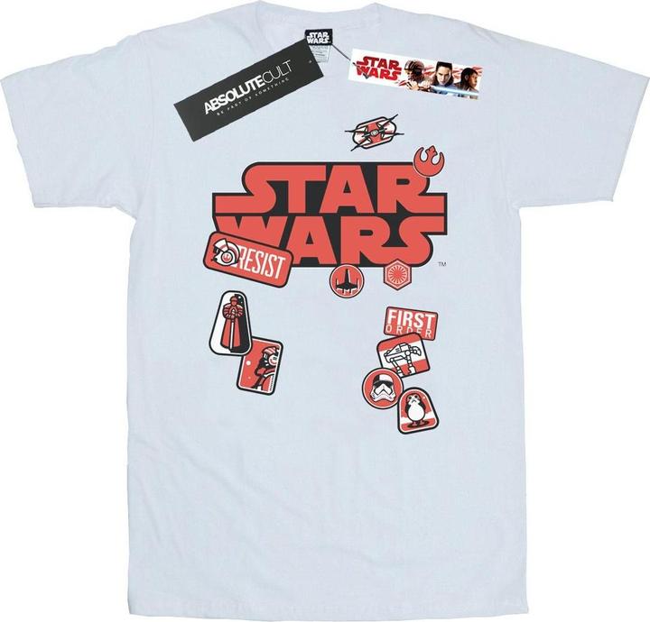 Star Wars The Last Jedi Badges TShirt (L)