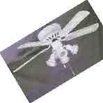 Produktbild Deko Deckenventilator White Liane mit Zugschalter 103 cm
