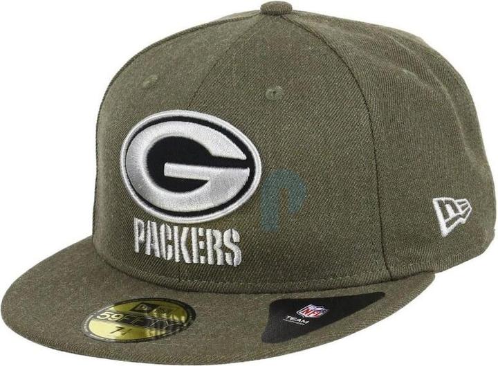 New Era NFL - Green Bay Packers - Heather 59Fifty Cap Oliv 7 3/8 (56)
