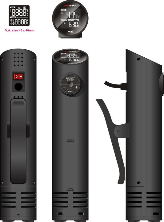 Produktbild TFA Dostmann Sousmatic Edition Sous-Vide Garer 14.1551.01, Sous-Vide Stick rot