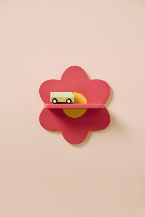 Actual product image Kids Concept Flower-shaped wall shelf in pink