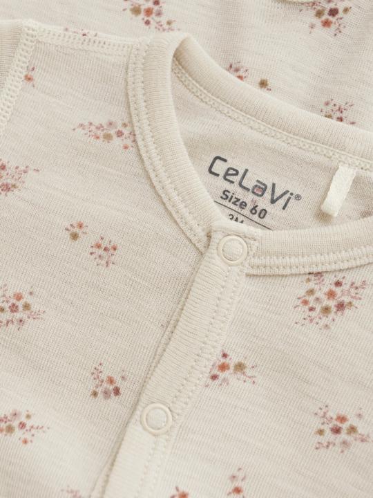 Produktbild CeLaVi Strampler aus Merinowolle Wildblumen (50)