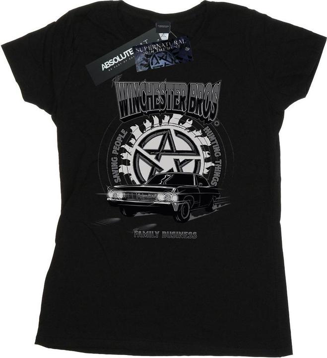 Actual product image Supernatural Womens/Ladies Winchester Bros Cotton T-Shirt (S)