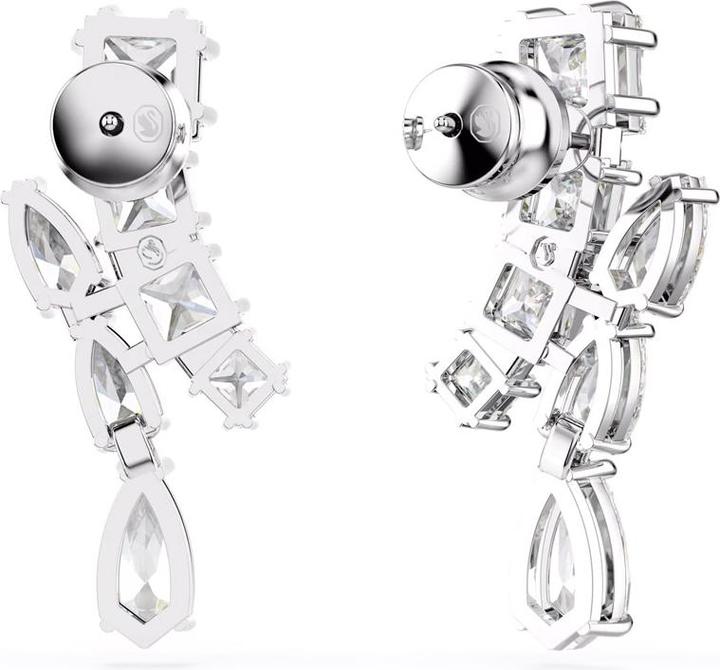 Produktbild Swarovski Matrix Drop Ohrhänger Verschiedene Schliffe Weiss (Swarovski Metall)