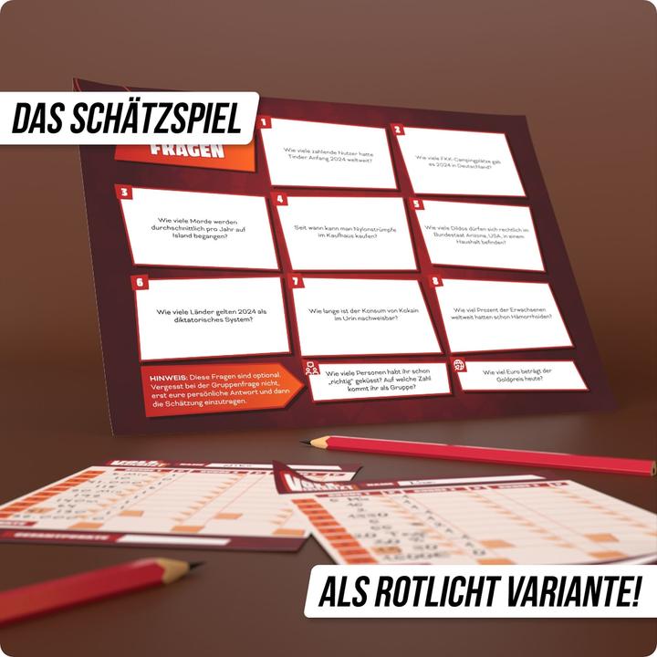 Produktbild Denkriesen VOLL VERSCHÄTZT A4-Block - Knapp daneben ist auch gewonnen. - Rotilicht Edition (Deutsch)