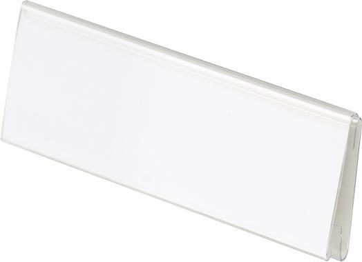 Han 10 Beschriftungsschilder mit Clip transparent (70 x 26 mm)