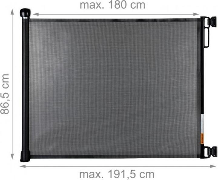 Relaxdays Barrière de sécurité extensible (70 cm)