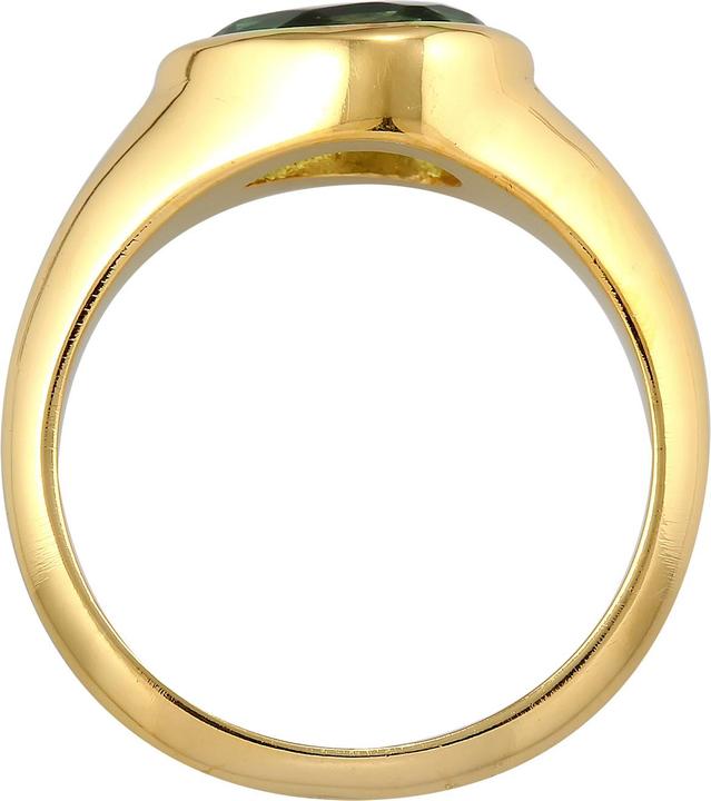 Image du produit Elli PREMIUM Bague sceau Quartz 925 argent (54, Argent 925)