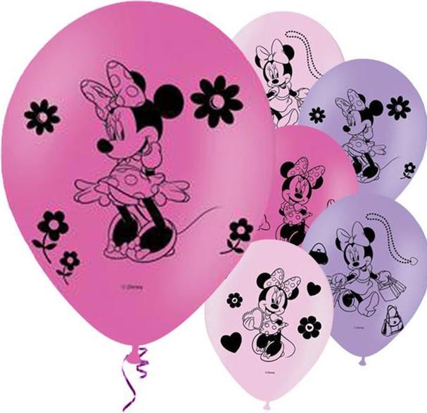 Actual product image Amscan Latex Balloons Minnie Mouse (10 x)