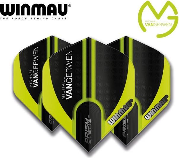 Actual product image Winmau Fly Prism Alpha MvG Extra Thick 6915-144 green/black