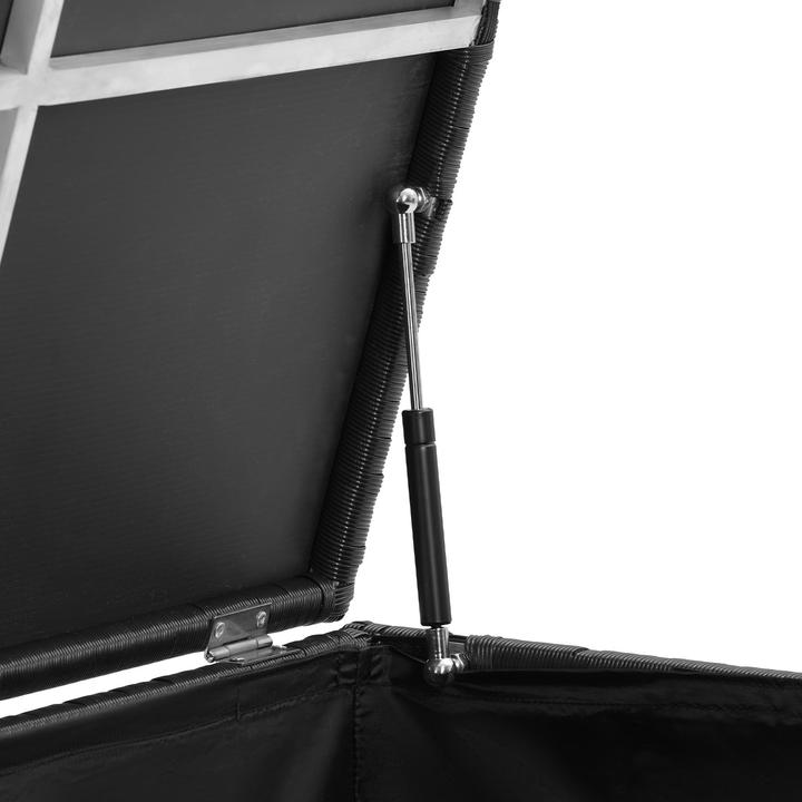 Immagine prodotto tectake Box contenitore con telaio in alluminio e rotelle 297 L, 117 x 54 x 64 cm