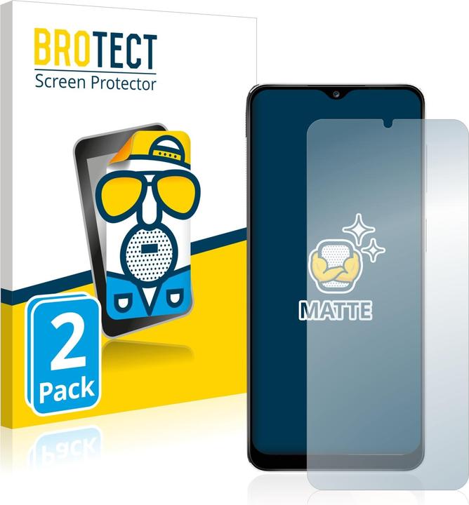 Produktbild BROTECT Entspiegelungs-Schutzfolie Displayschutz Matt (2 Stück, Samsung Galaxy A12 Nacho)