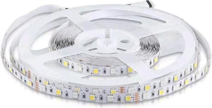 Image du produit V-TAC VT5050 Bande LED 5050 60 LED 12V IP20 RGB 3000K 5m (RGB, Blanc chaud, 500 cm)