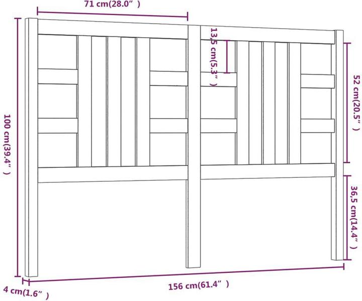 Produktbild VidaXL Lior (156 x 4 x 100 cm)