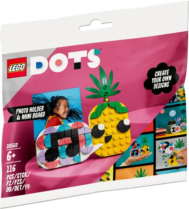 Immagine prodotto LEGO 30560 Portafoto con ananas e mini lavagna (30560, LEGO Dots)