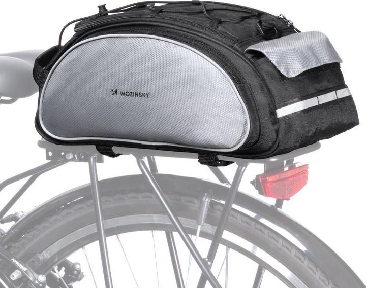 Produktbild Wozinsky bike carrier bag with shoulder strap 13l black (WBB1BK) (13 l, Rahmentasche)