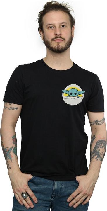 Image du produit Star Wars - T-shirt THE MANDALORIAN THE CHILD BASKET BREAST PRINT - Homme (XXL)