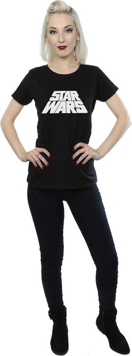 Actual product image Star Wars Womens/Ladies Retro Logo Cotton T-Shirt (XXL)