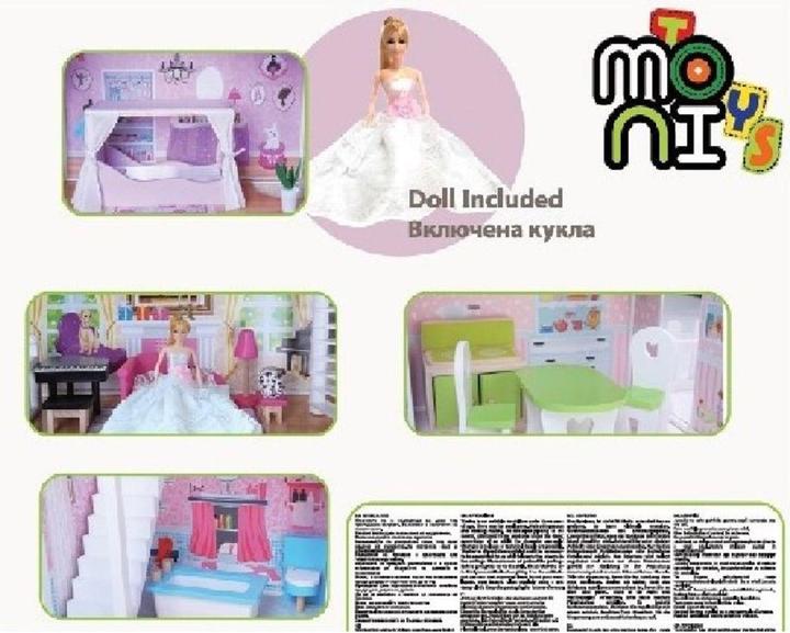 Immagine prodotto Moni Casa delle bambole in legno 4107 Aria 14 pezzi