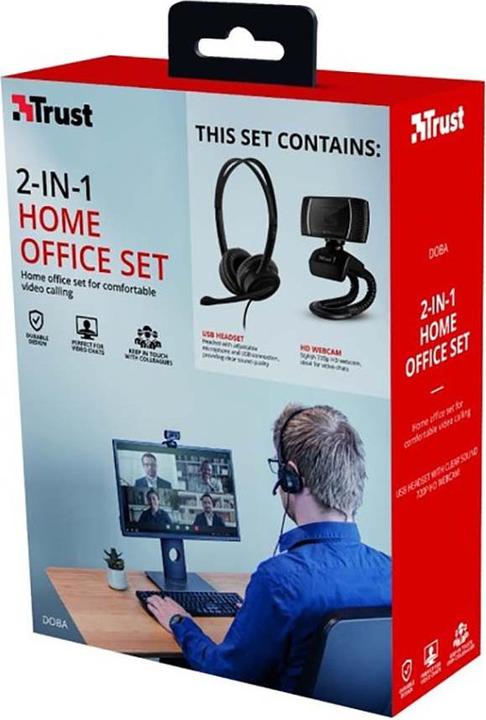 Image du produit Trust Doba - 1280 x 720 Pixel - 720p - Voiture - USB - Noir - Clip / Support (Filaire, USB-A)