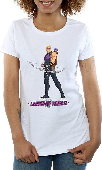 Hawkeye s WomensLadies Locked On Target Boyfriend TShirt