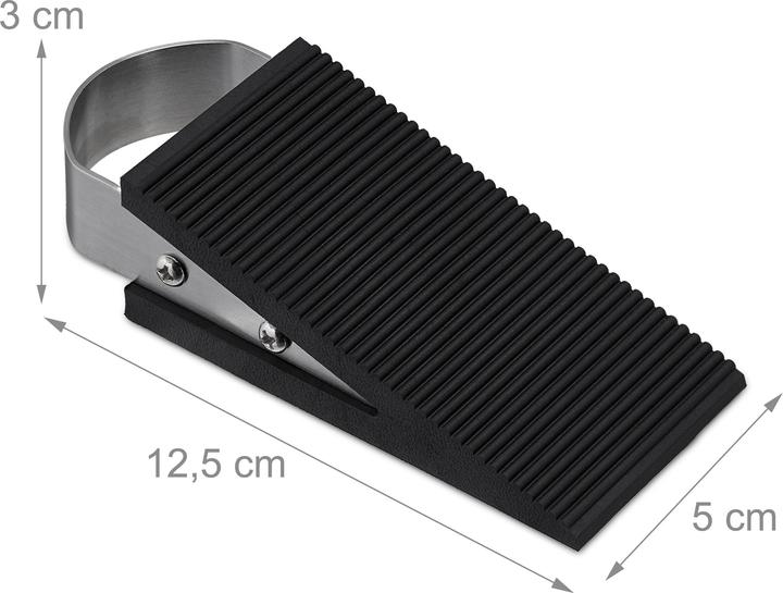 Actual product image Relaxdays 4x door wedge (4 Piece, 5 x 12.5 x 3 cm)
