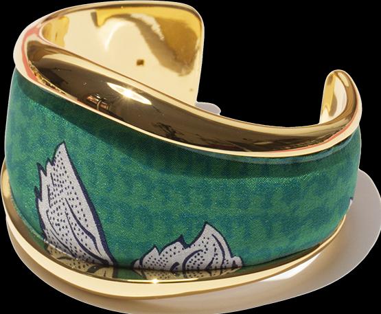 Produktbild MM33 Bangle green explosion (950 Platin)