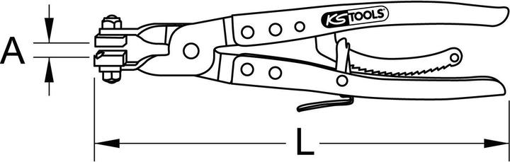 Actual product image KS Tools Hose clamp pliers type MU2 (290 mm)