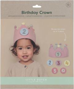 Produktbild Little Dutch Geburtstagskrone mit Zahlen pink