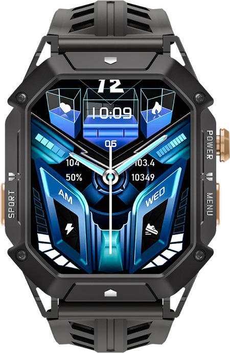 Produktbild Oukitel BT80 (Robuste Connected Watch - 2.13" - Anrufbeantworter) Schwarz