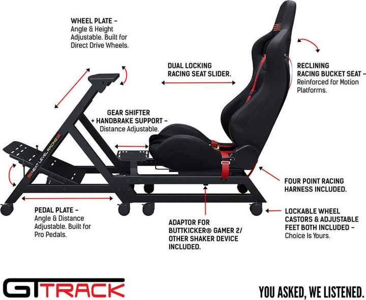 Produktbild Next Level Racing GT-track Cockpit Simulator NLR-S009