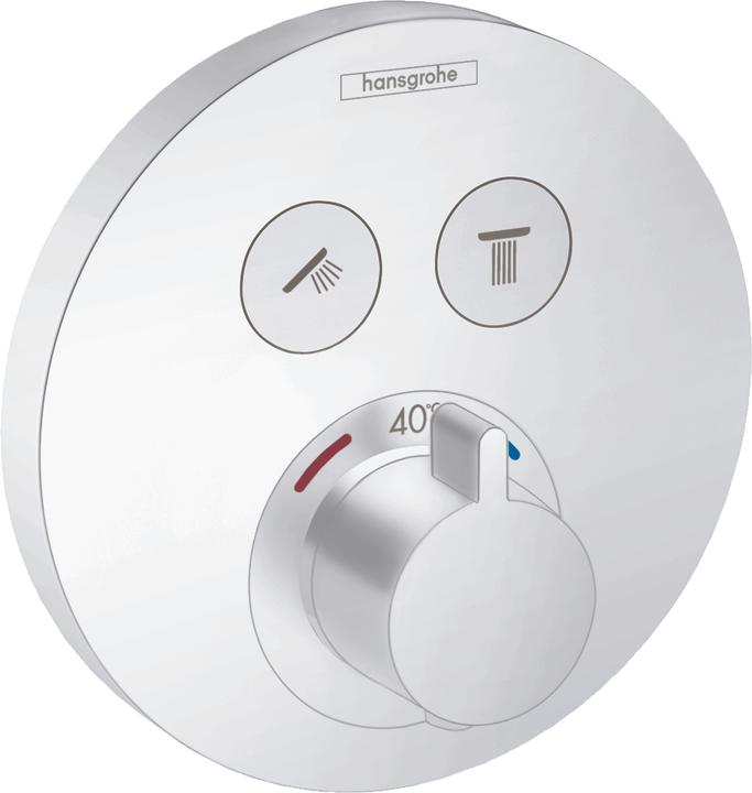 Image du produit hansgrohe Thermostat ShowerSelect S encastré pour 2 consommateurs (blanc mat)