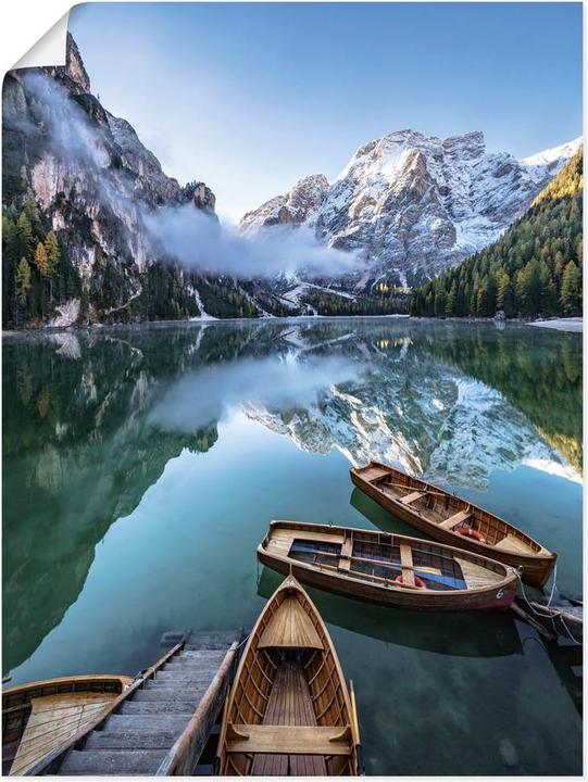 Actual product image Artland Wall film, self-adhesive Pragser Wildsee in South Tyrol U3GV (30 x 40 cm)