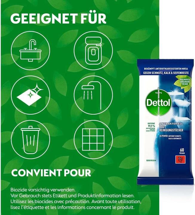 Produktbild Dettol Badreinigungstücher