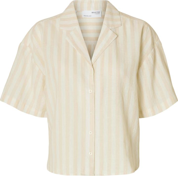Produktbild Selected Homme Kurzarm Bluse aus Leinengemisch (42)