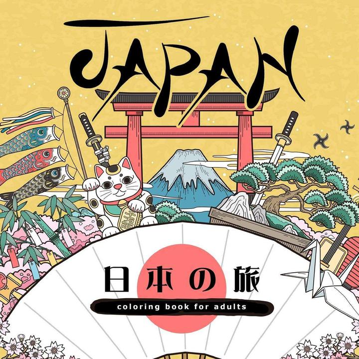 Image du produit Monsoon Publishing:Japon livre de coloriage pour adultes