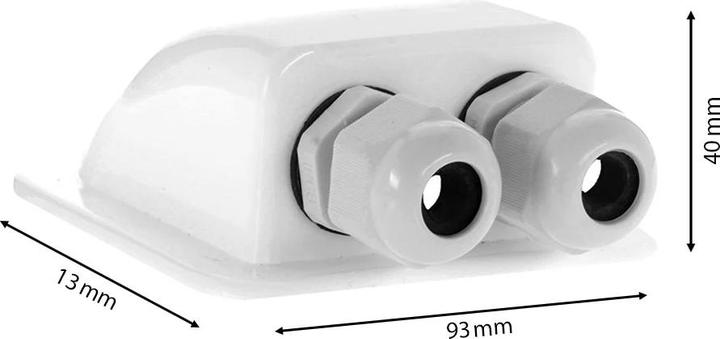 Actual product image Offgridtec © Roof bushing 2-fold white for cable diameter 3-12mm (Solar system mounting material)