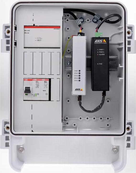 Produktbild Axis T8144 PoE+ Midspan Industriell (802.3af (PoE), Proprietär 24V, 60 W)