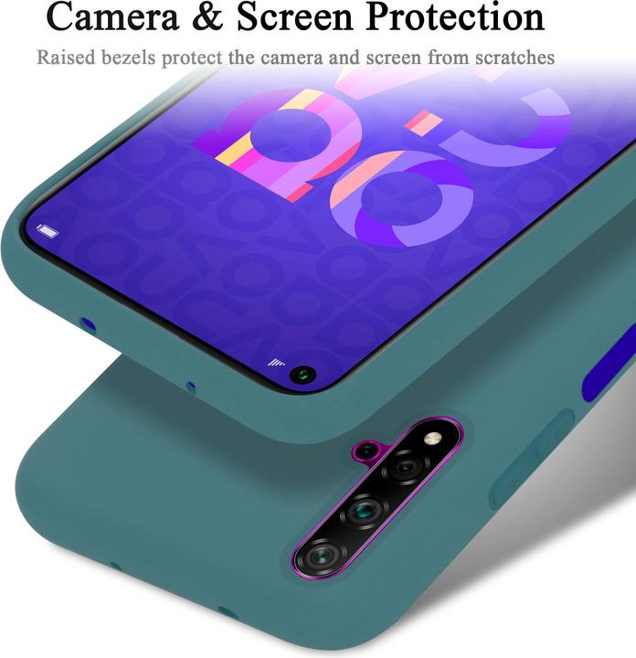 Productafbeelding Cadorabo TPU Liquid Silicone Case Cover (Huawei Nova 5T, Eer 20, Eer jaren 20)