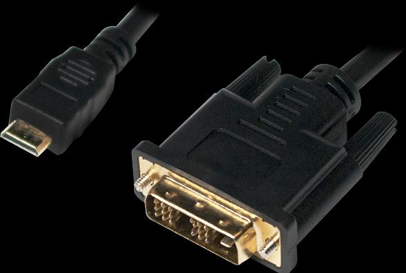 Actual product image LogiLink mini HDMI (Typ C) — DVI (2 m, DVI, HDMI)