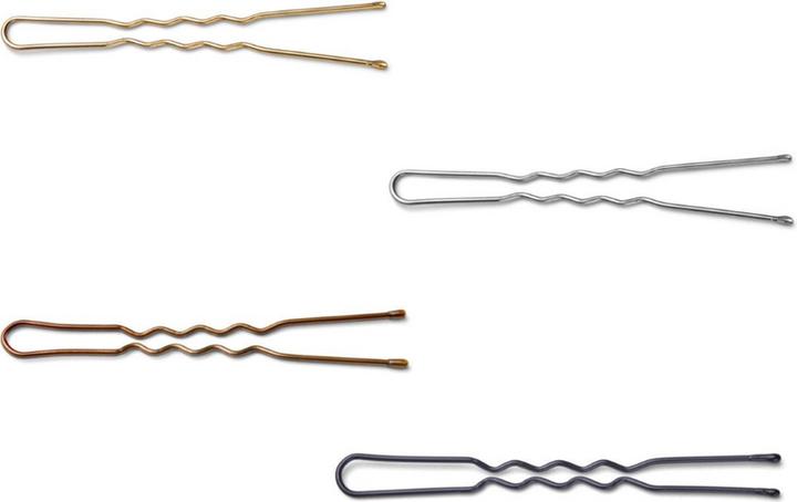 Image du produit Trisa Épingles à cheveux ondulées en forme de U 60 mm argent 250 pcs. (250 pcs)
