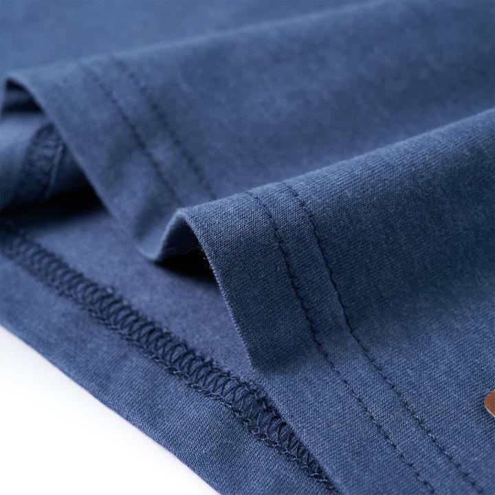 Image du produit VidaXL Tee-shirt manches longues enfant Bleu Mélange 140,Matière : 60 (140)