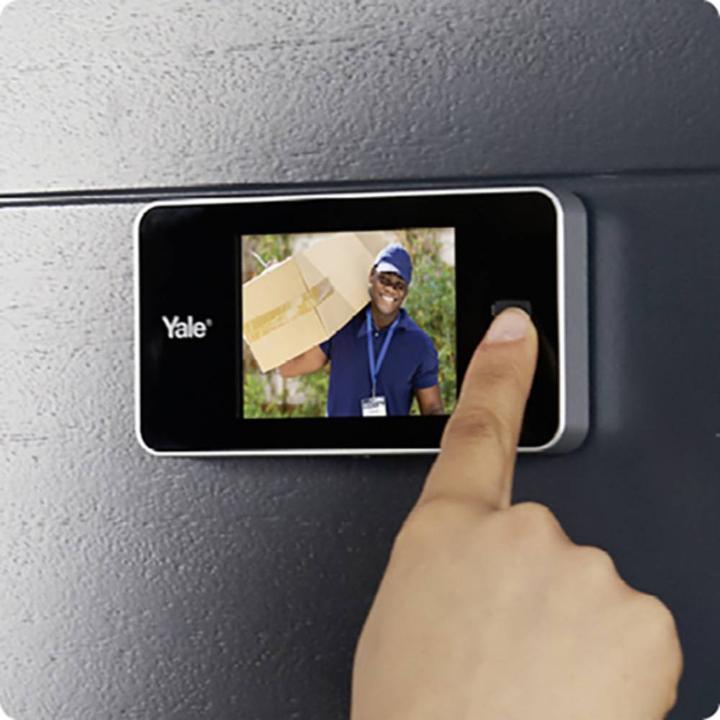 Immagine prodotto Yale Visore digitale per porte DDV 500, display da 3,2", argento (Digitale)