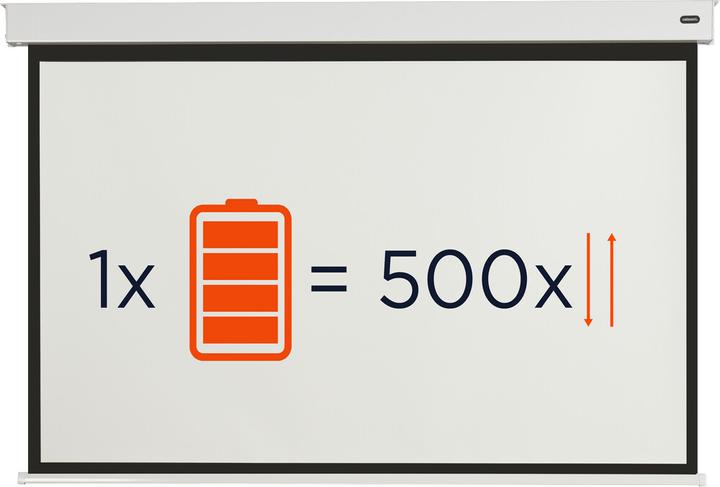 Actual product image Celexon V2.0 Battery Professional Plus 300 x 225 cm Motorised Screen (88.58", 4:3)