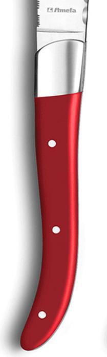 Actual product image Lou laguiole Steak knife set 6 pieces red 2520 Royal Steak (6 Piece, Knife)
