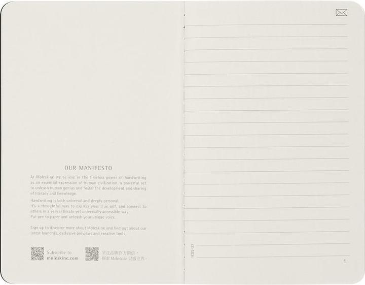 Productafbeelding Moleskine Slim Cahier (14 x 9 cm, Rijen, Softcover)