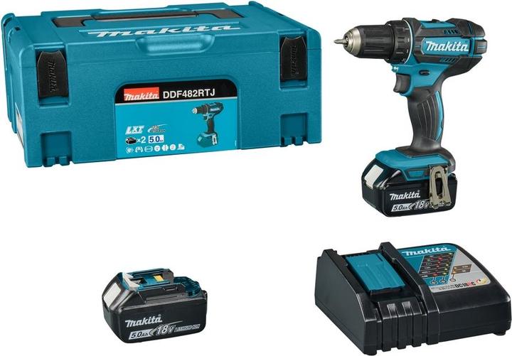 Image du produit Makita DDF482RTJ 18V avec deux batteries (Fonctionnement sur batterie)