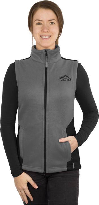 Actual product image Normani Ladies' fleece waistcoat "Barrie" grey (XS)