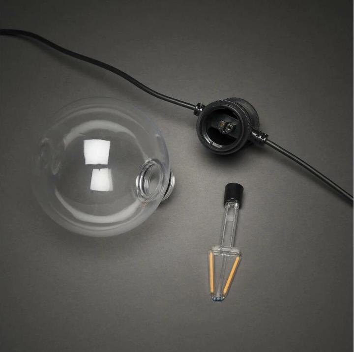 Produktbild Konstsmide 10er LED Lichterkette Retro 4,50 m Lichtfarbe bernstein dimmbar (4.50 m)